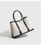 Signature Canvas & Leather Tote Minimalist Commuter Bag product view 15
