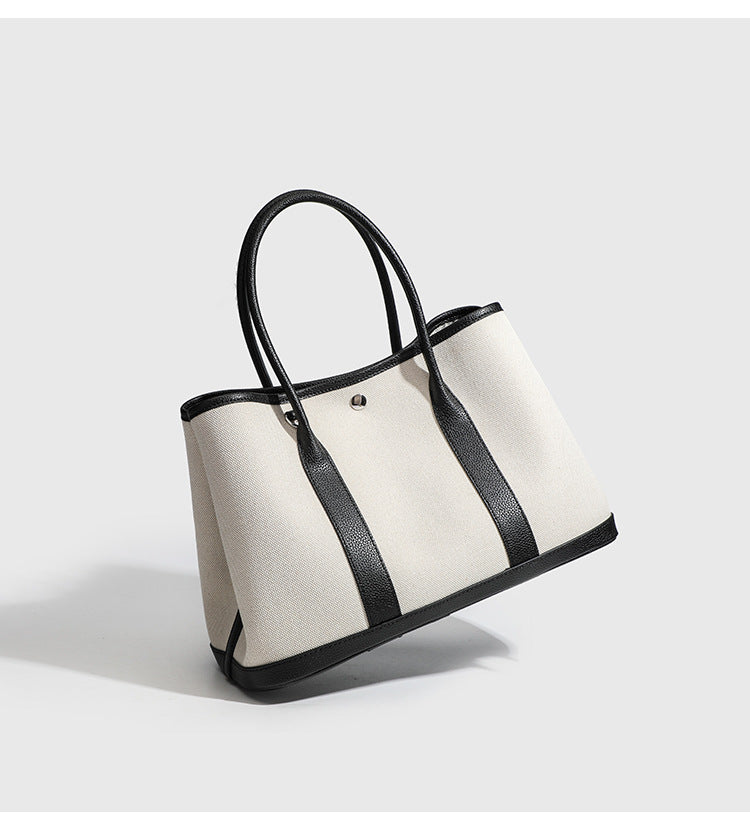 Signature Canvas & Leather Tote Minimalist Commuter Bag product view 15