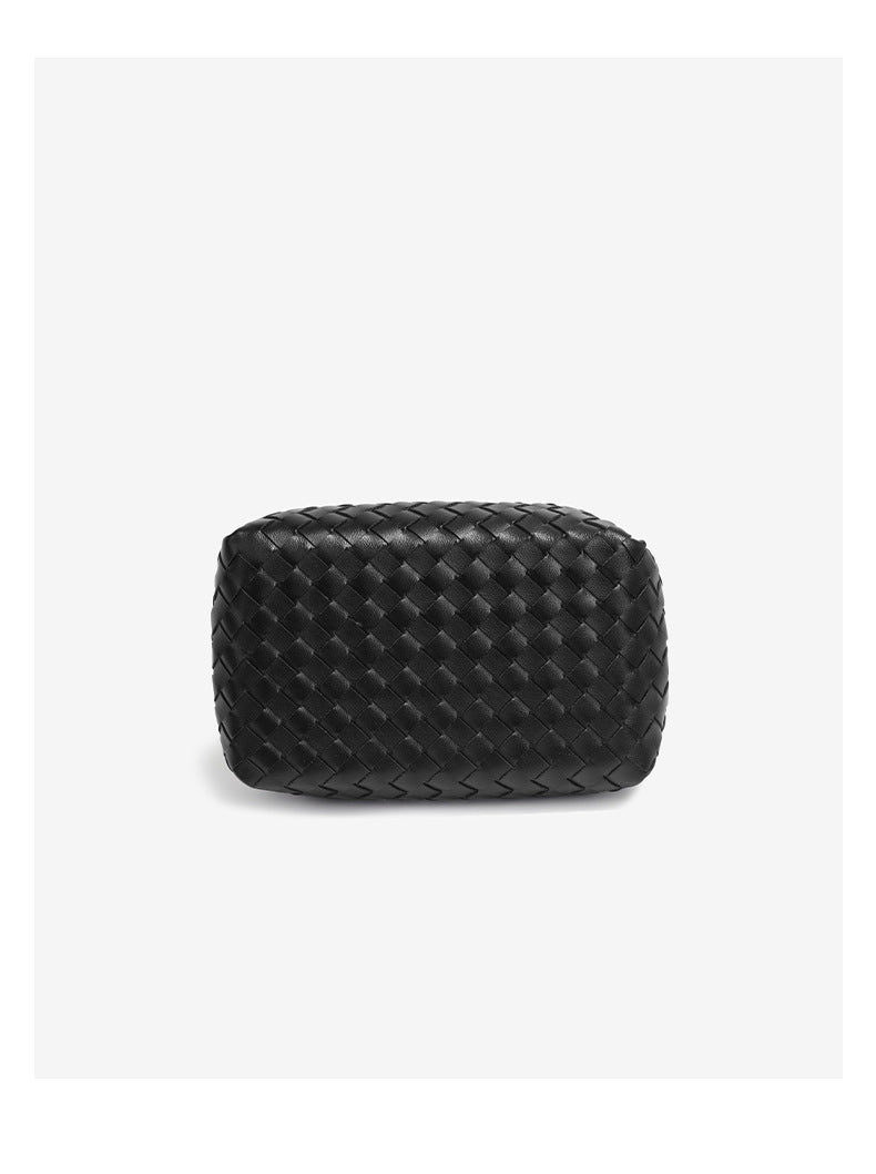 Aria Woven Leather Tote Elegant Shoulder Bag for Work product view 27