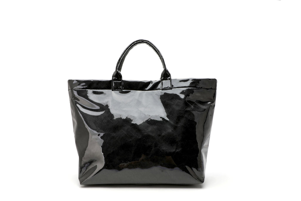 Modern Glossy Kraft Effect Tote Chic Commuter Carryall product view 29