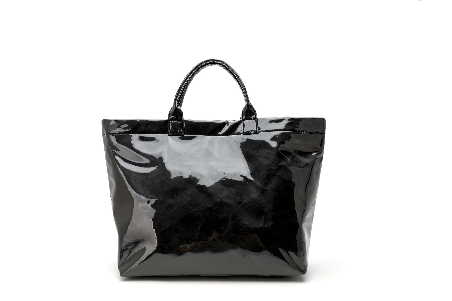 Modern Glossy Kraft Effect Tote Chic Commuter Carryall product view 29