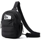 Luna Padded Quilted Sling Bag Chic Urban Crossbody detail product view