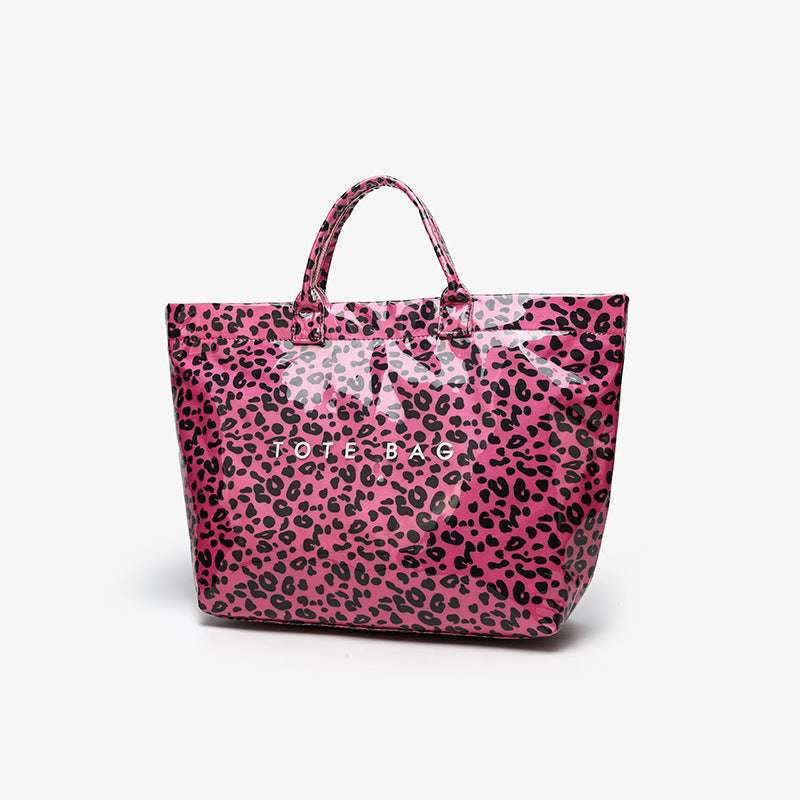 Modern Glossy Kraft Effect Tote Chic Commuter Carryall product view 43