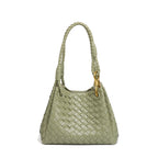 Aria Woven Leather Tote Elegant Shoulder Bag for Work lifestyle product view