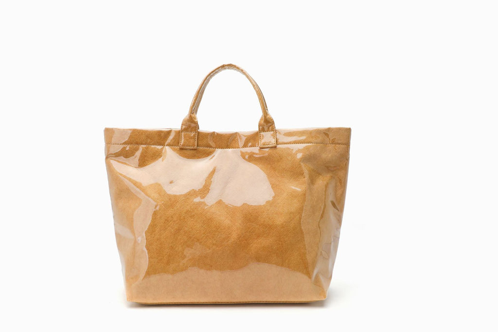 Modern Glossy Kraft Effect Tote Chic Commuter Carryall product view 17