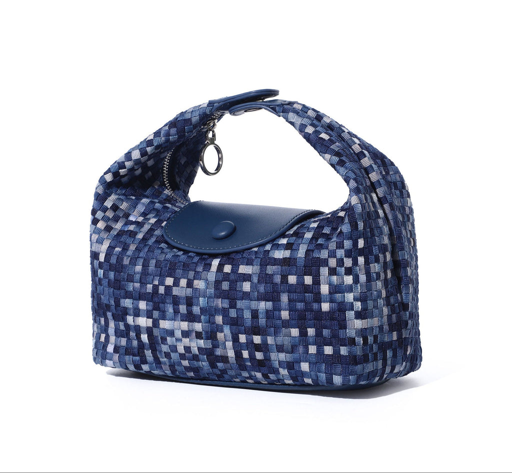 Aura Woven Hobo Bag Chic Commuter Handbag product view 8