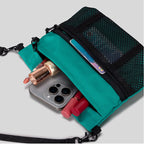 Aura Utility Sacoche Teal Minimalist Commuter Crossbody Bag product view 12