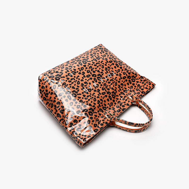Modern Glossy Kraft Effect Tote Chic Commuter Carryall product view 39