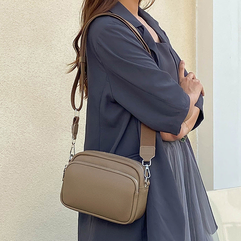 Luna Pebbled Leather Camera Crossbody Bag for Modern Commute additional product view
