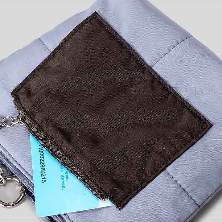 Serene Quilted Nylon Pouch Clutch for Urban Essentials product view 13