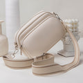 Luna Pebbled Leather Camera Crossbody Bag for Modern Commute lifestyle product view