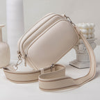 Luna Pebbled Leather Camera Crossbody Bag for Modern Commute lifestyle product view
