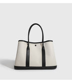 Signature Canvas & Leather Tote Minimalist Commuter Bag side product view