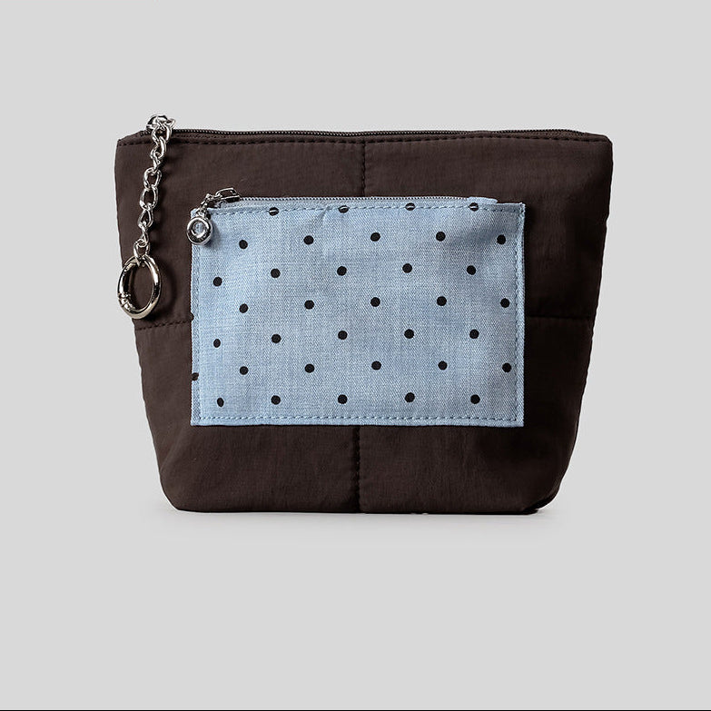 Serene Quilted Nylon Pouch Clutch for Urban Essentials detail product view