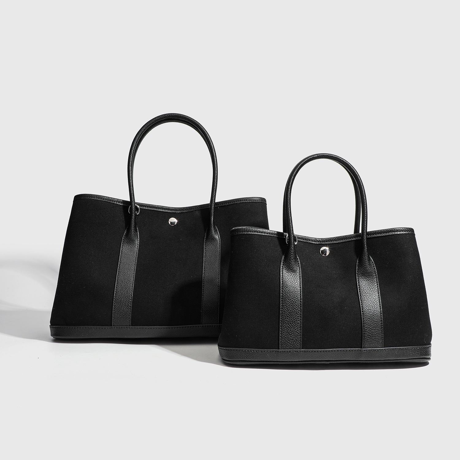 Signature Canvas & Leather Tote Minimalist Commuter Bag product view 10
