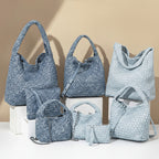 Handwoven Denim Tote Bag product view 7