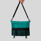 Aura Utility Sacoche Teal Minimalist Commuter Crossbody Bag product view 14