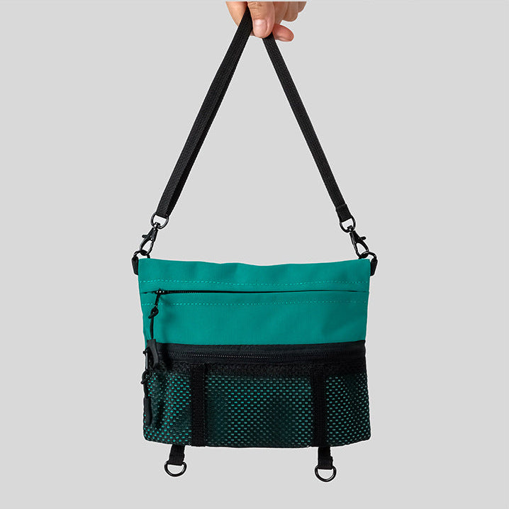 Aura Utility Sacoche Teal Minimalist Commuter Crossbody Bag product view 14