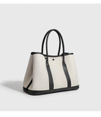 Signature Canvas & Leather Tote Minimalist Commuter Bag detail product view