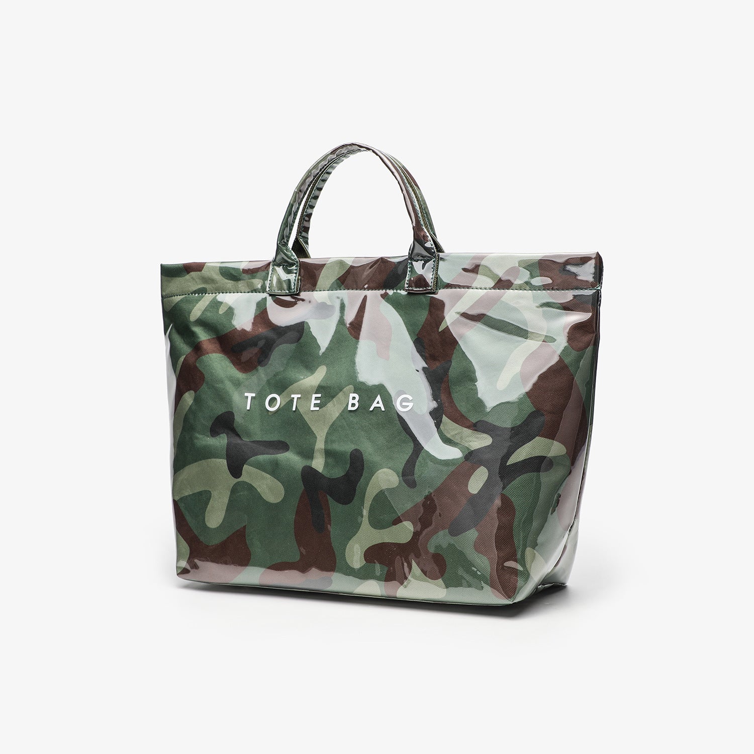 Modern Glossy Kraft Effect Tote Chic Commuter Carryall product view 9