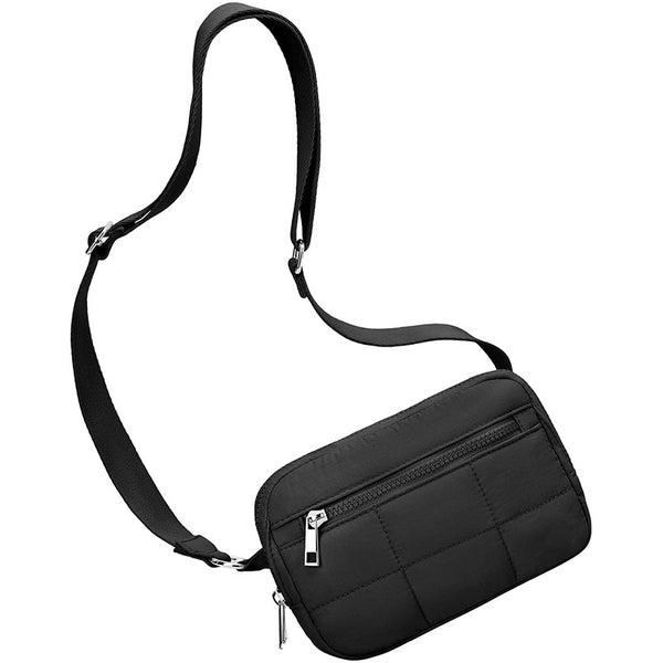 Aria Quilted Nylon Crossbody Chic Daily Commuter Bag additional product view