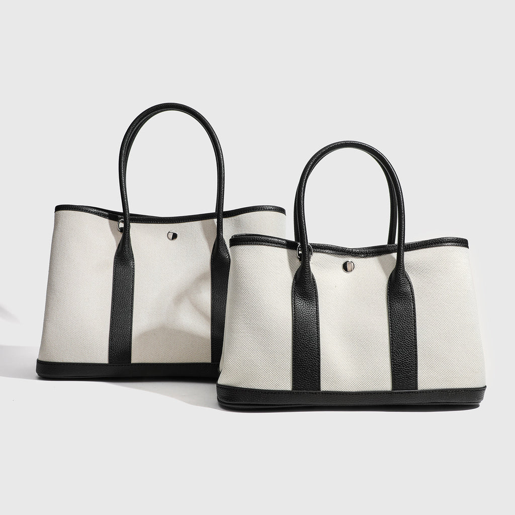 Signature Canvas & Leather Tote Minimalist Commuter Bag product view 7