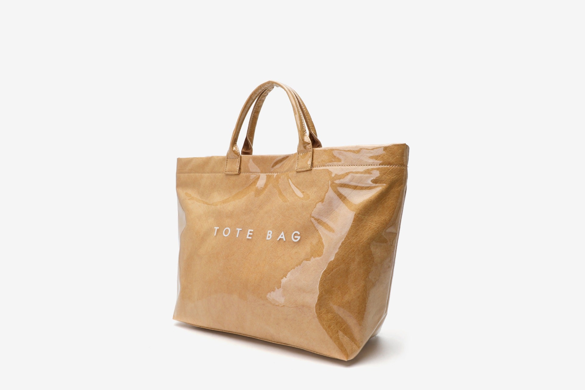 Modern Glossy Kraft Effect Tote Chic Commuter Carryall product view 18