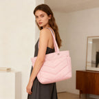 Aria Quilted Padded Tote Elevated Travel & Commute Bag additional product view