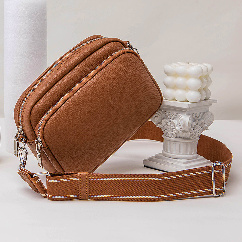Luna Pebbled Leather Camera Crossbody Bag for Modern Commute product view 7