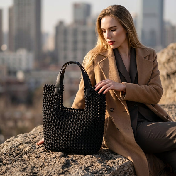 Chic Hand Woven Tote