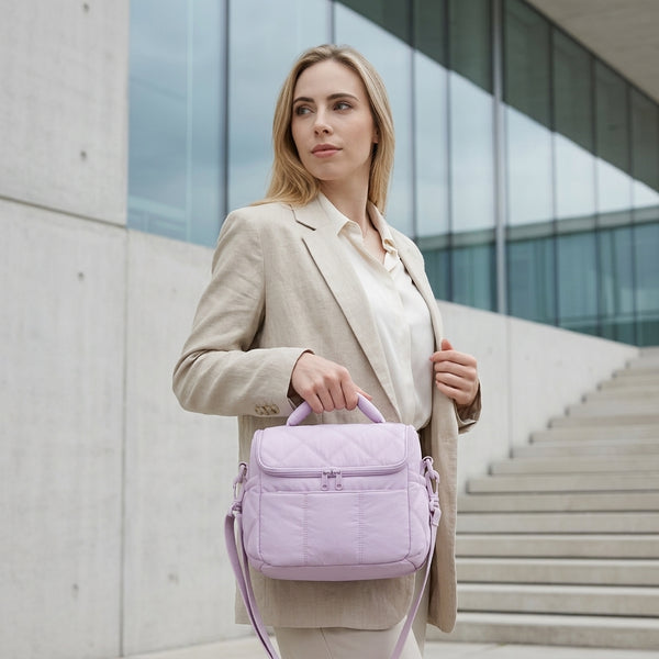 Luxe Quilted Crossbody Lunch Bag Chic Commuter Essential additional product view